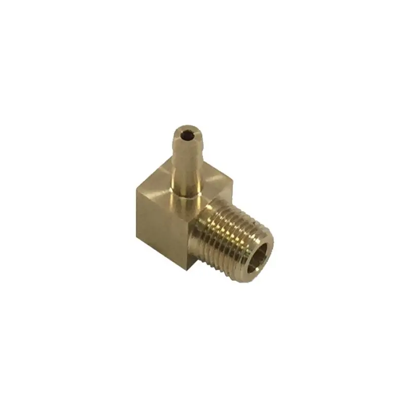 Torque Solution Brass 1/8 In Npt Fitting: Universal 90 Degree Barb 1