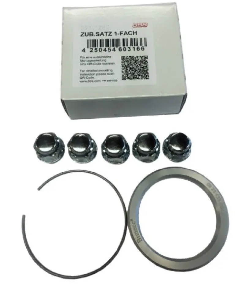 Bbs Pfs Kit - Camaro/Corvette - Includes 82Mm Od - 66.9Mm Id Ring / 82Mm Clip / Lug Nuts 1