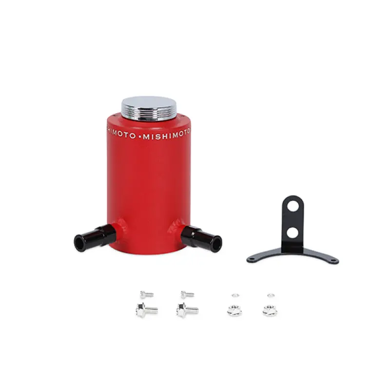 Mishimoto Aluminum Power Steering Reservoir Tank - Wrinkle Red 2