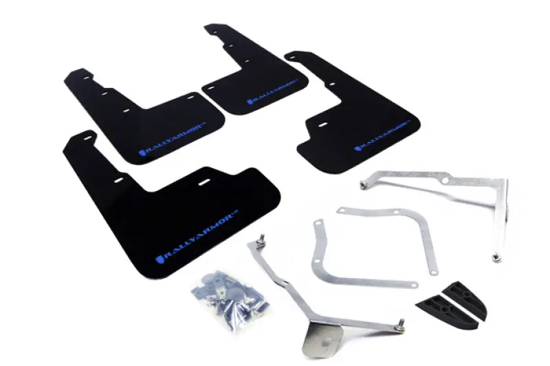 Rally Armor 15-21 Subaru Wrx/Sti Black Ur Mud Flap W/Blue Logo 1