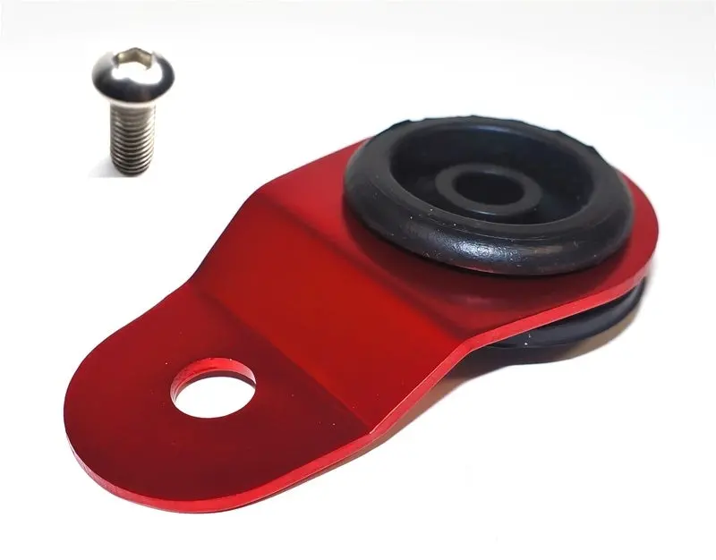 Torque Solution Radiator Mount W/ Insert (Red) : Mitsubishi Evolution 7/8/9 1