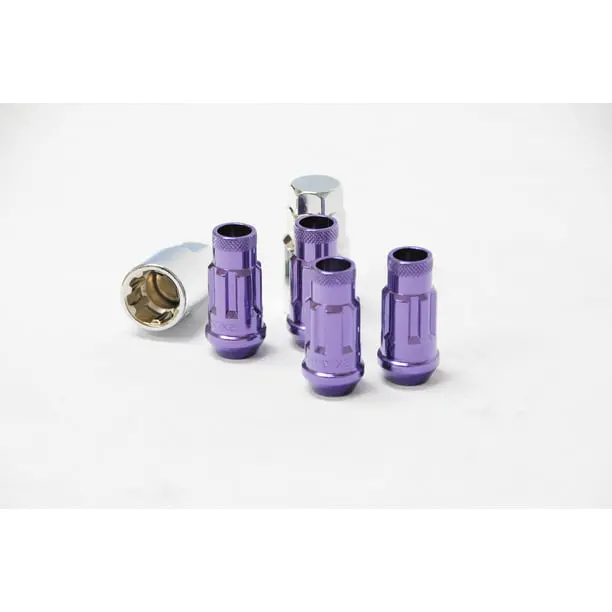 Wheel Mate Muteki Sr48 Open End Locking Lug Nut Set Of 4 - Purple 12X1.50 48Mm 1