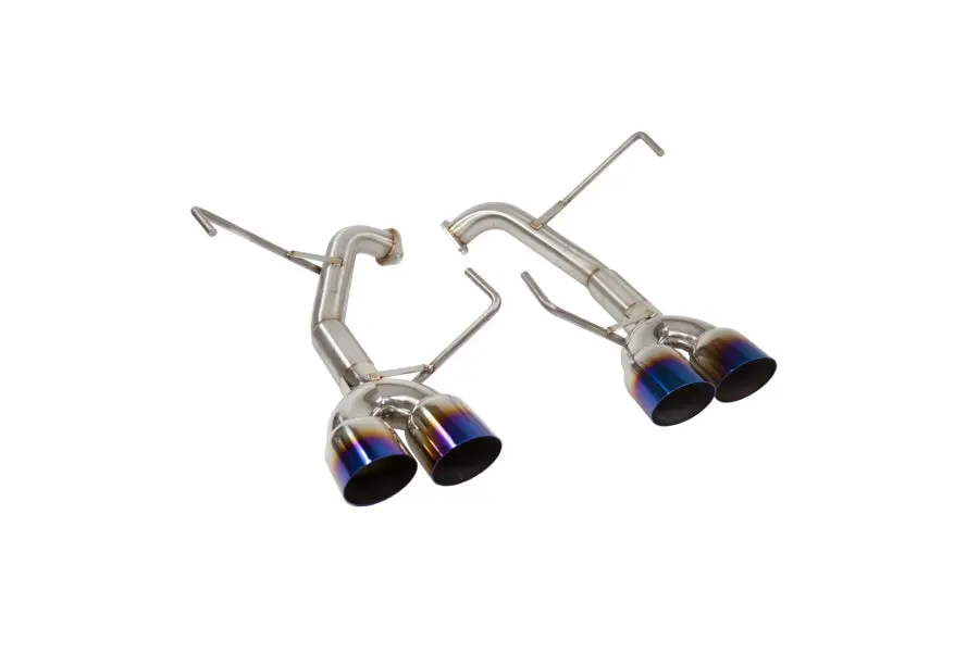 Axleback Exhaust - 2011-2014 Wrx/Sti Sedan - Muffler Delete - 3.5" Neochrome Single Wall Tips 2