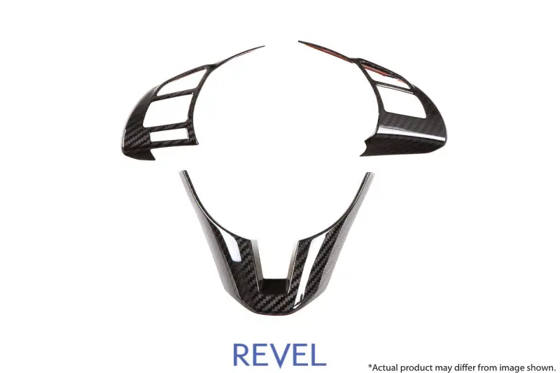 Revel Gt Dry Carbon Steering Wheel Insert Covers 14-17 Mazda Mazda3 - 3 Pieces 1