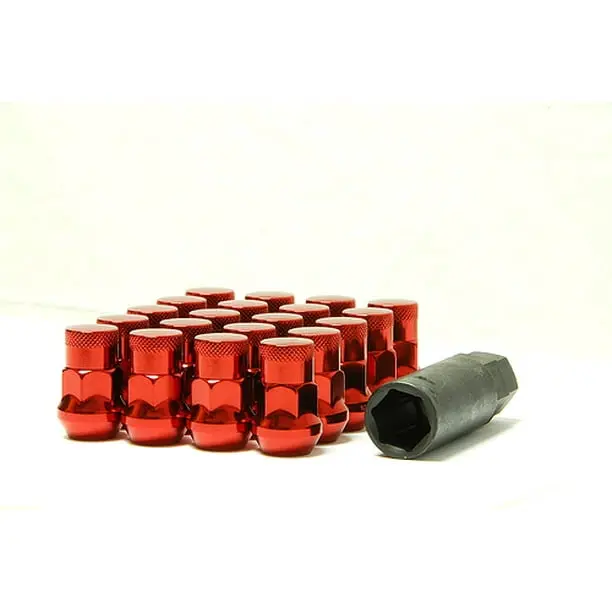 Wheel Mate Muteki Sr35 Close End Lug Nuts W/ Lock Set - Blue 12X1.25 35Mm 1