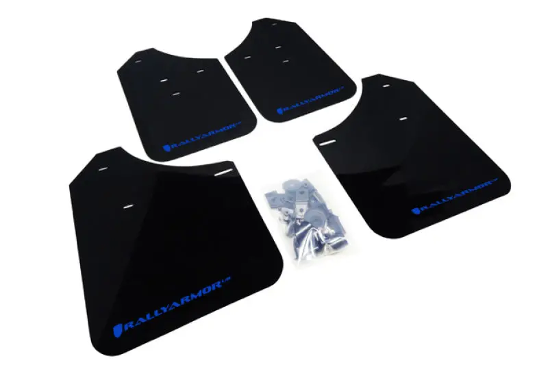 Rally Armor 02-07 Subaru Wrx/Sti/Rs/2.5I (Wagons Req. Mod.) Black Ur Mud Flap W/Blue Logo 1