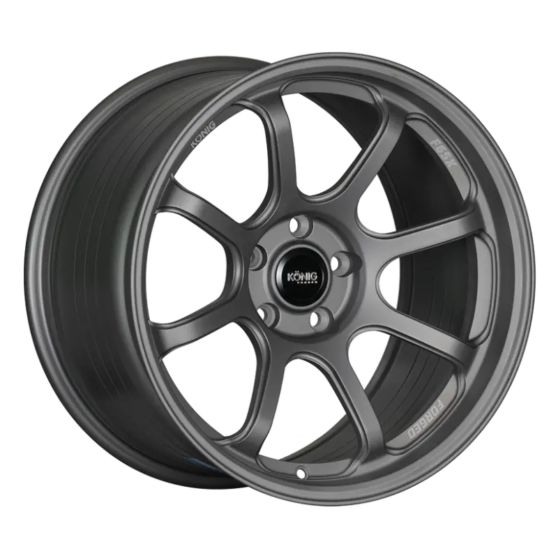 Konig Forged F6sx 18X8.5A 5X114.3 Et45 Satin Grey Wheel (Knurled Bead) 1