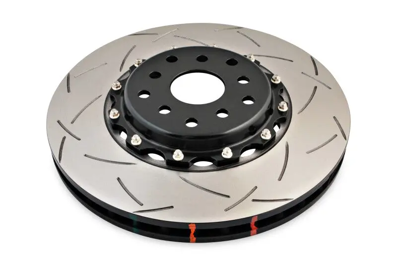 Dba 04-07 Sti/2017 Brz W/Perf. Pkg. 10 Hole Front Slotted 5000 Series 2/Pc Rotor Assembled W/Blk Hat 1
