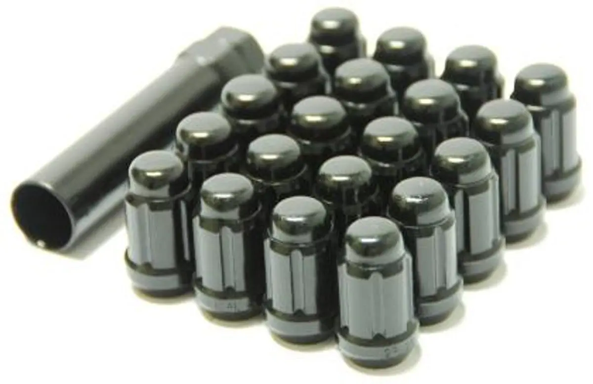 Wheel Mate Muteki Closed End Lug Nuts - Deep Black 12X1.50 1