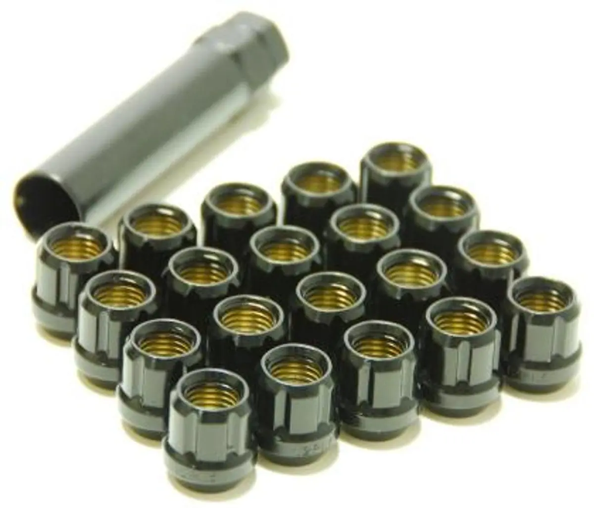 Wheel Mate Muteki Open End Lug Nuts - Deep Black 12X1.25 1