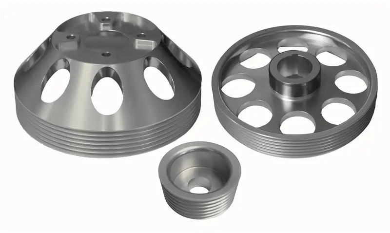 Torque Solution Lightweight Wp/Crank/Alt Pulley Combo (Silver): Hyundai Genesis Coupe 3.8 2010+ 1