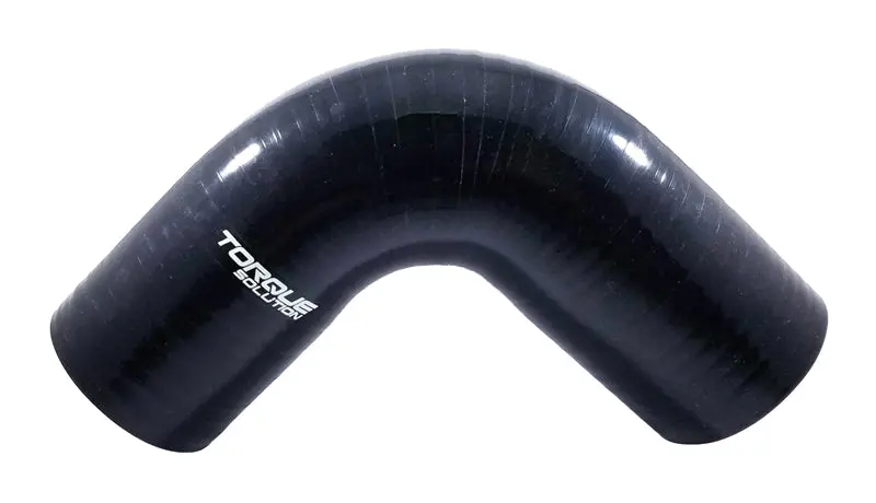 Torque Solution 90 Degree Silicone Elbow: 2 Inch Black Universal 1