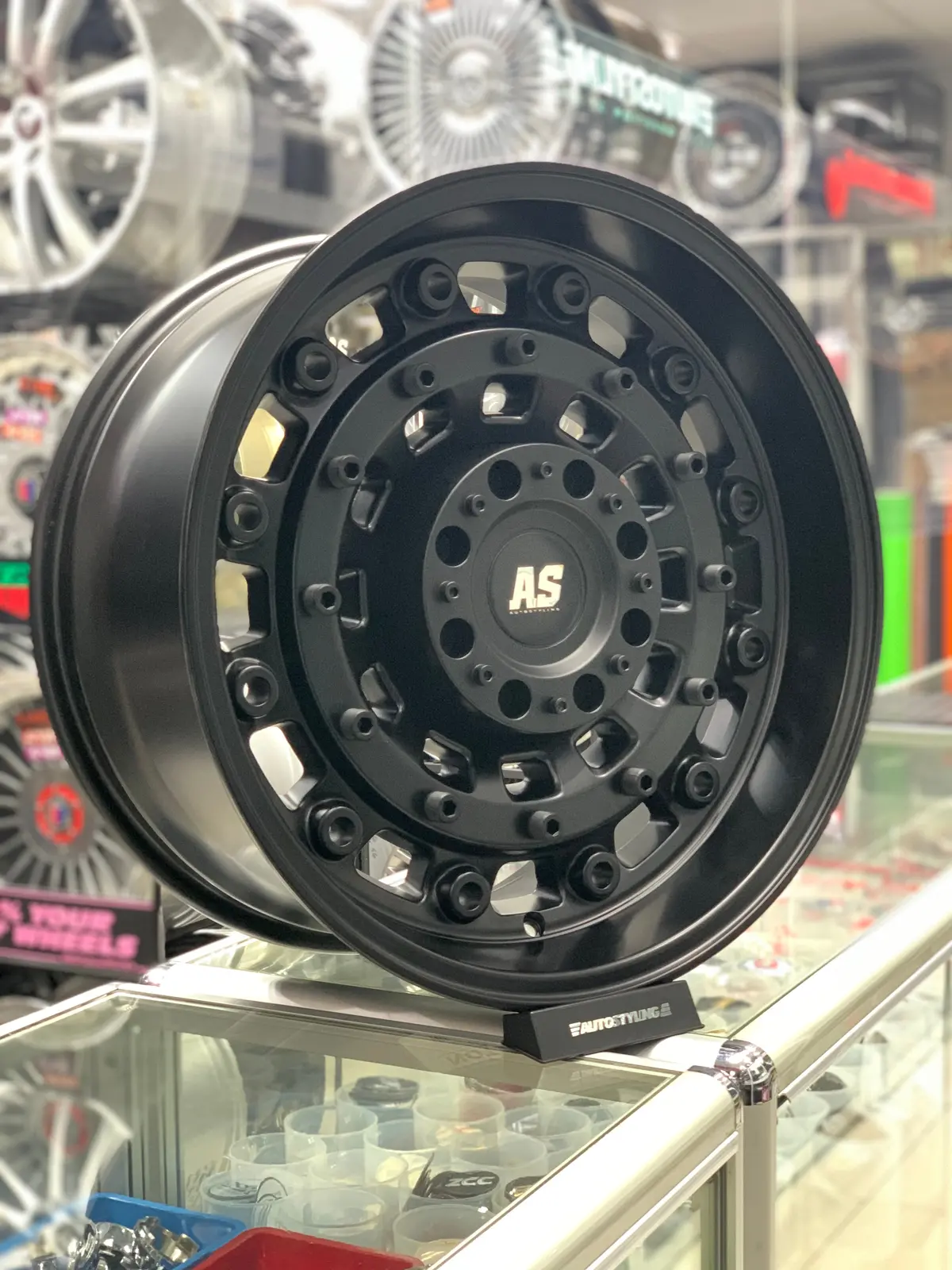20” As-1905 20X9.5 Matte Black 1