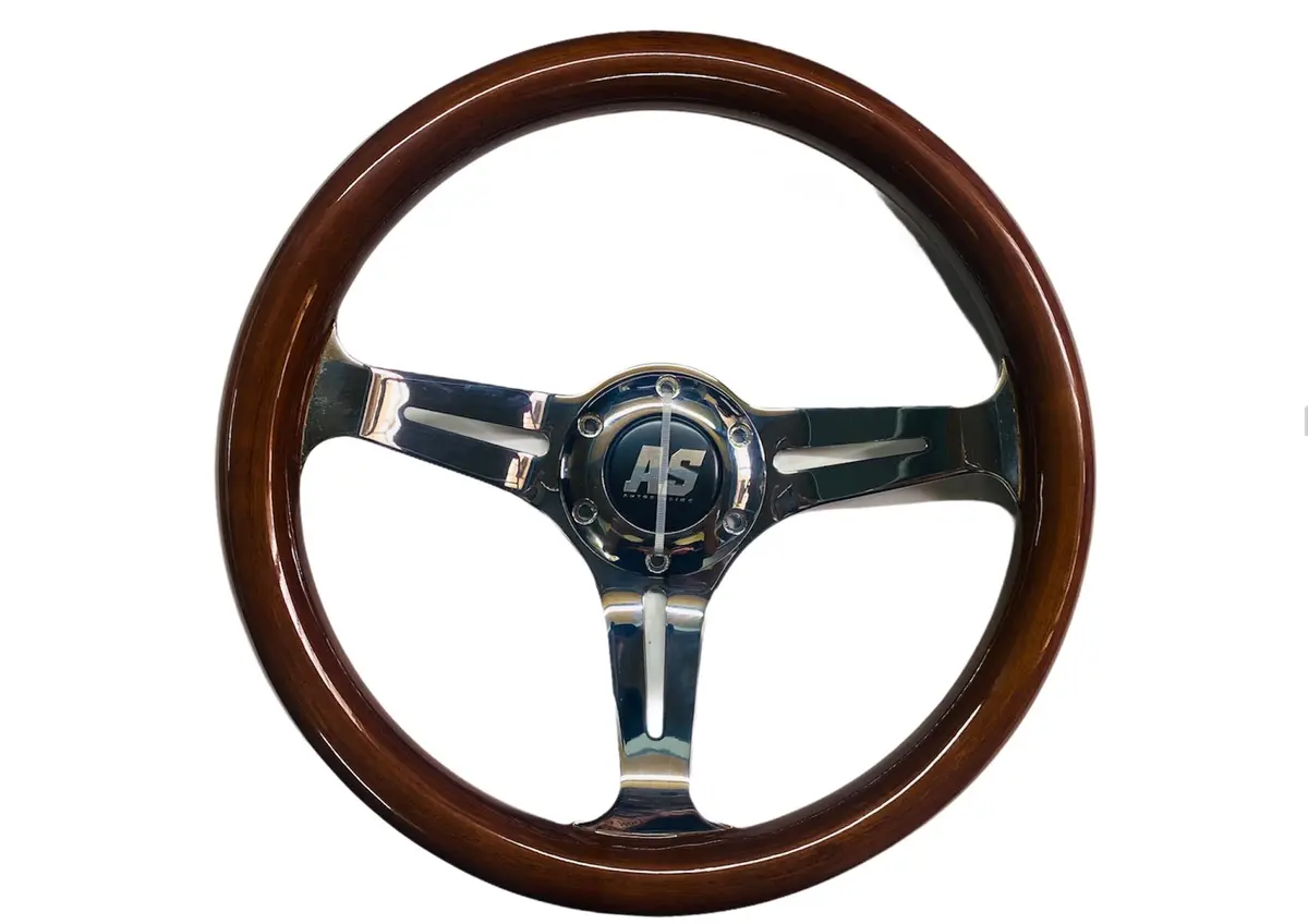 Wooden Steering Wheel 330Mm 1
