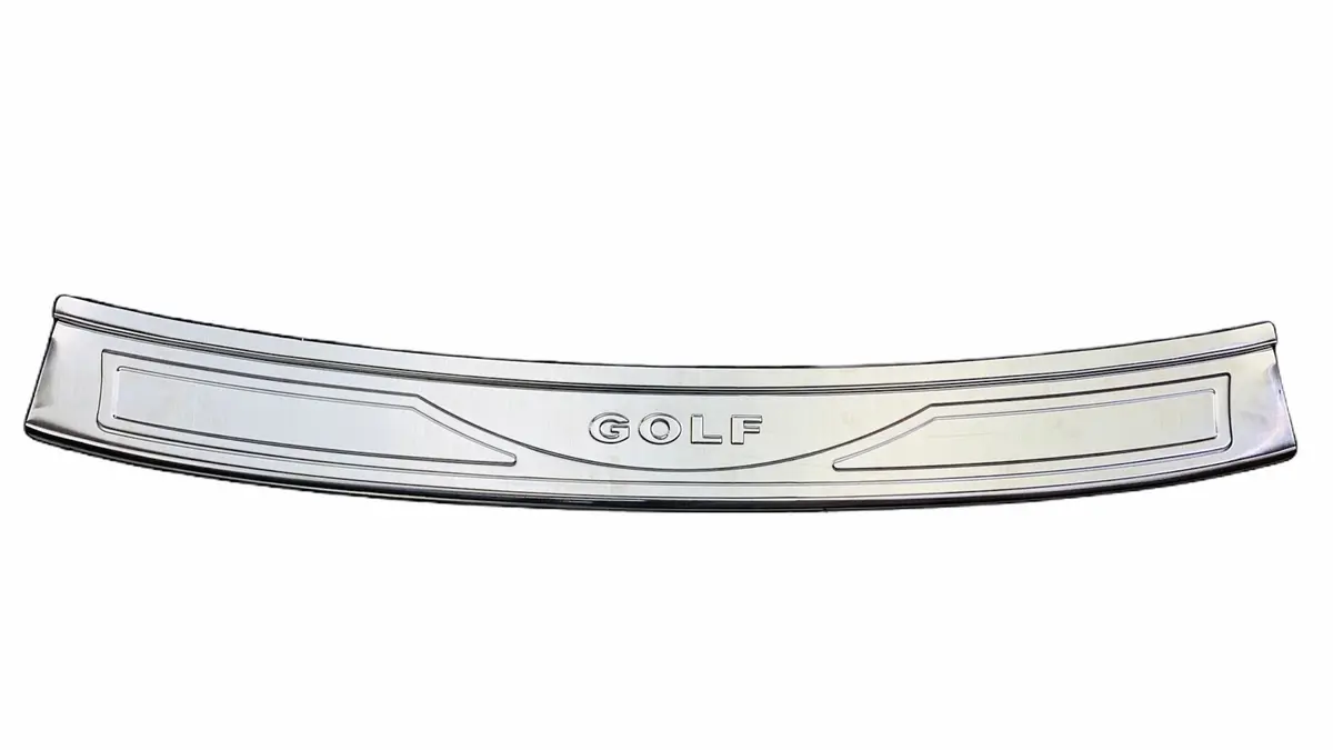Vw Golf Mk 7 Stainless Steel Rear Outer Bumper Protector Plate 1