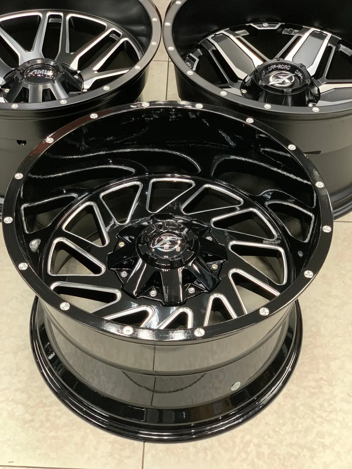 20” As-F66109 20X12j Gloss Black/ Silver 1