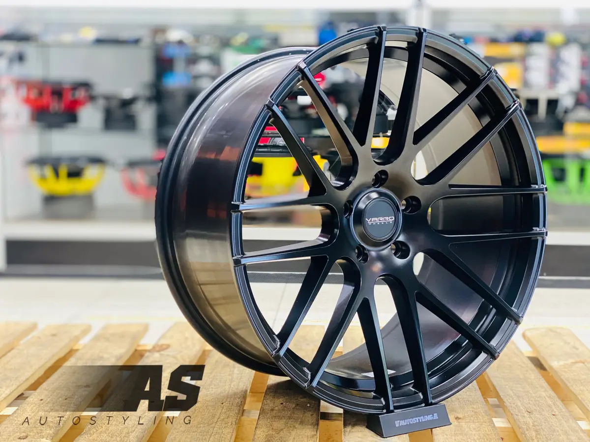 22" As-T308 5/130 Black Varro 🇺🇸 Wheels 1