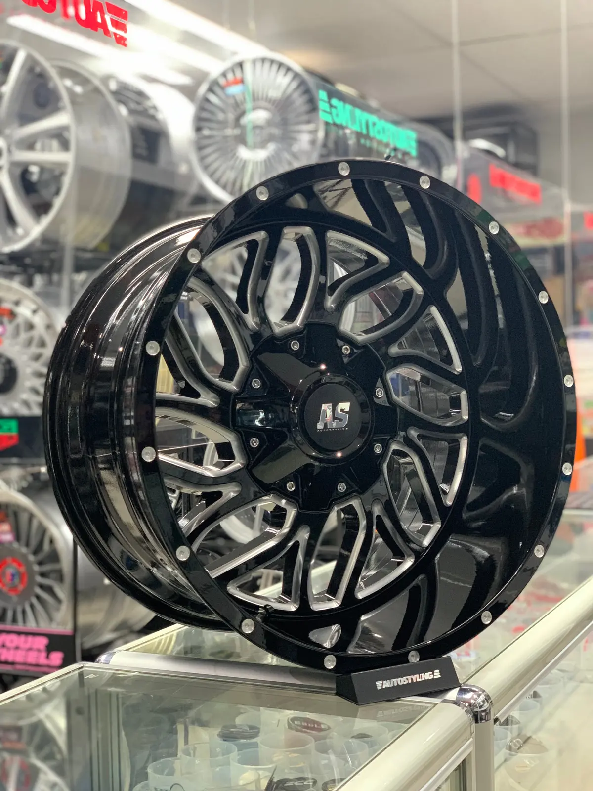 20” As-726 20X12j Gloss Black 1