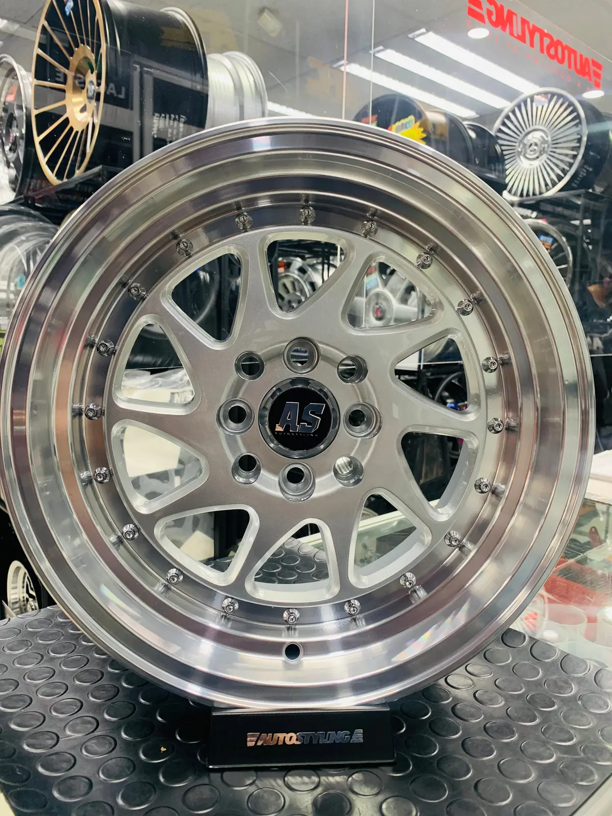 15” As-Aw091 4/100 & 4/114 Multi Pcd Silver Wheels 1