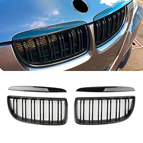 Bmw E90 Pre-Face Lift Double Grill Gloss Black 1