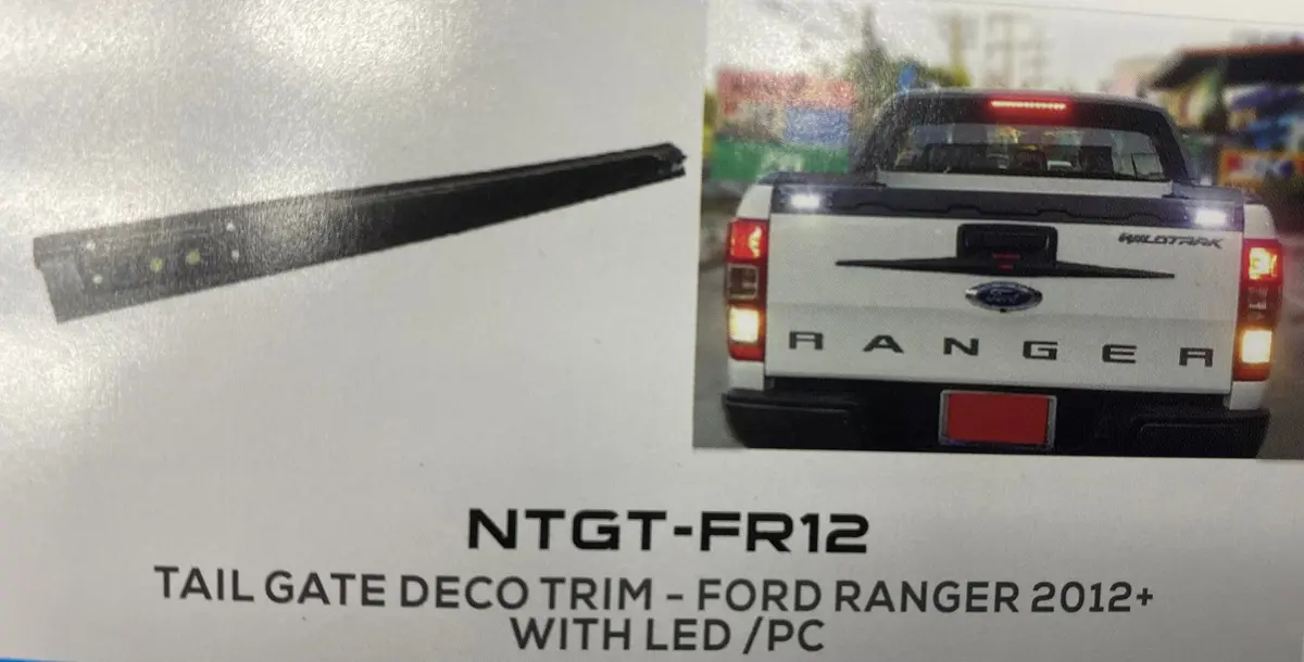 Ford Ranger Tailgate Spoiler With 4Xled 1