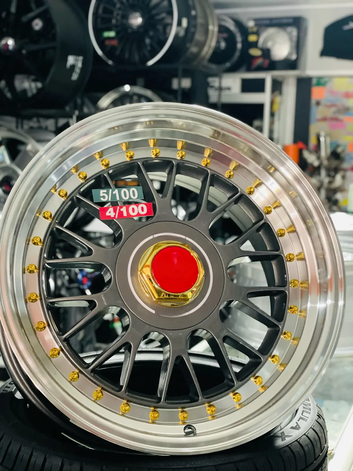 17” As Claw 4X100 & 5X100 Gunmetal Wheels 1