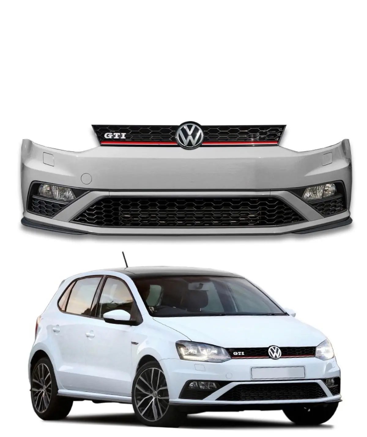 Polo 6C Gti Front Bumper Incl Fogs 1