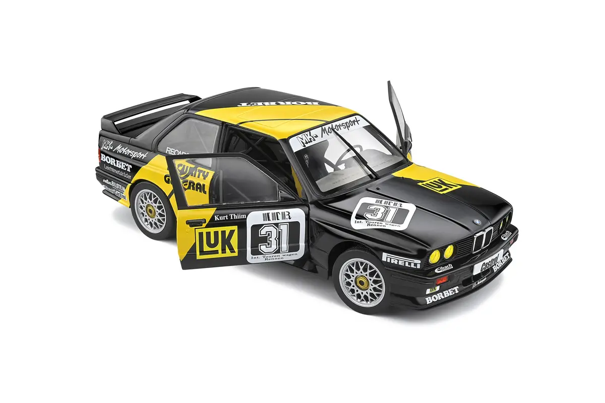 Solido 1:18 Scale Model Car Bmw E30 M3 Dtm Luk 1