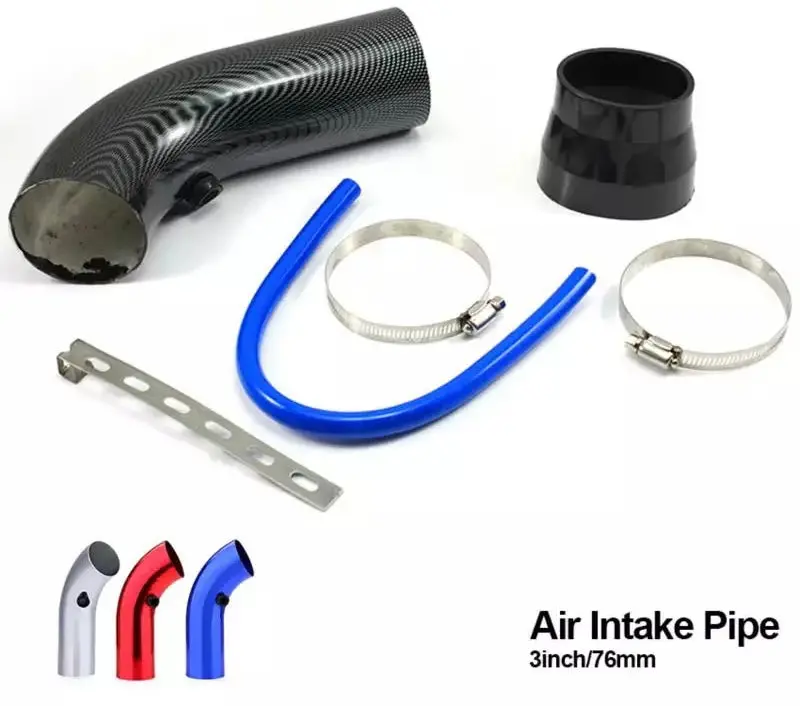 Universal Carbon Intake Pipe 76Mm 1