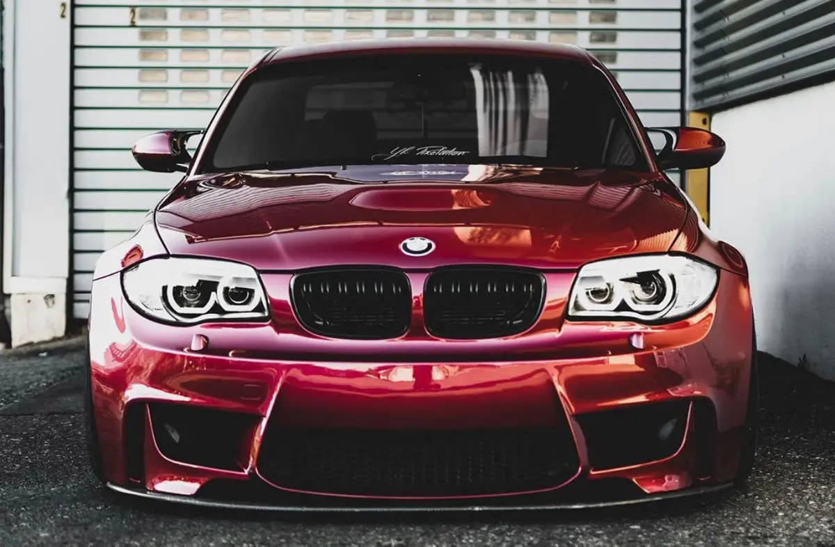 Bmw E82 / E87 Double  Slat Gloss Black Grills 1