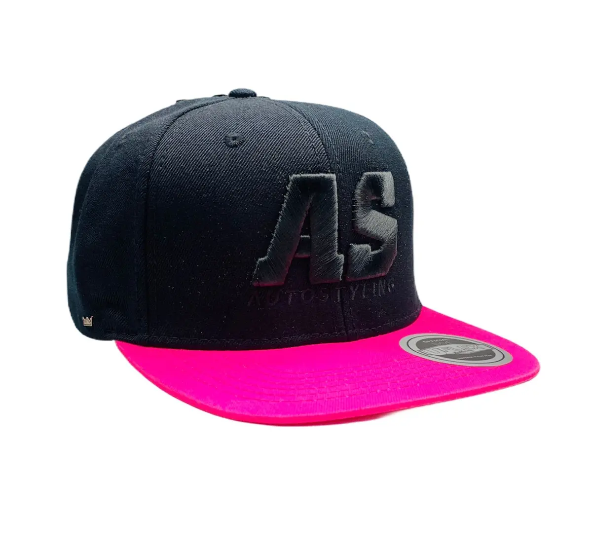 Autostyling Snapback Cap Black And Pink 1
