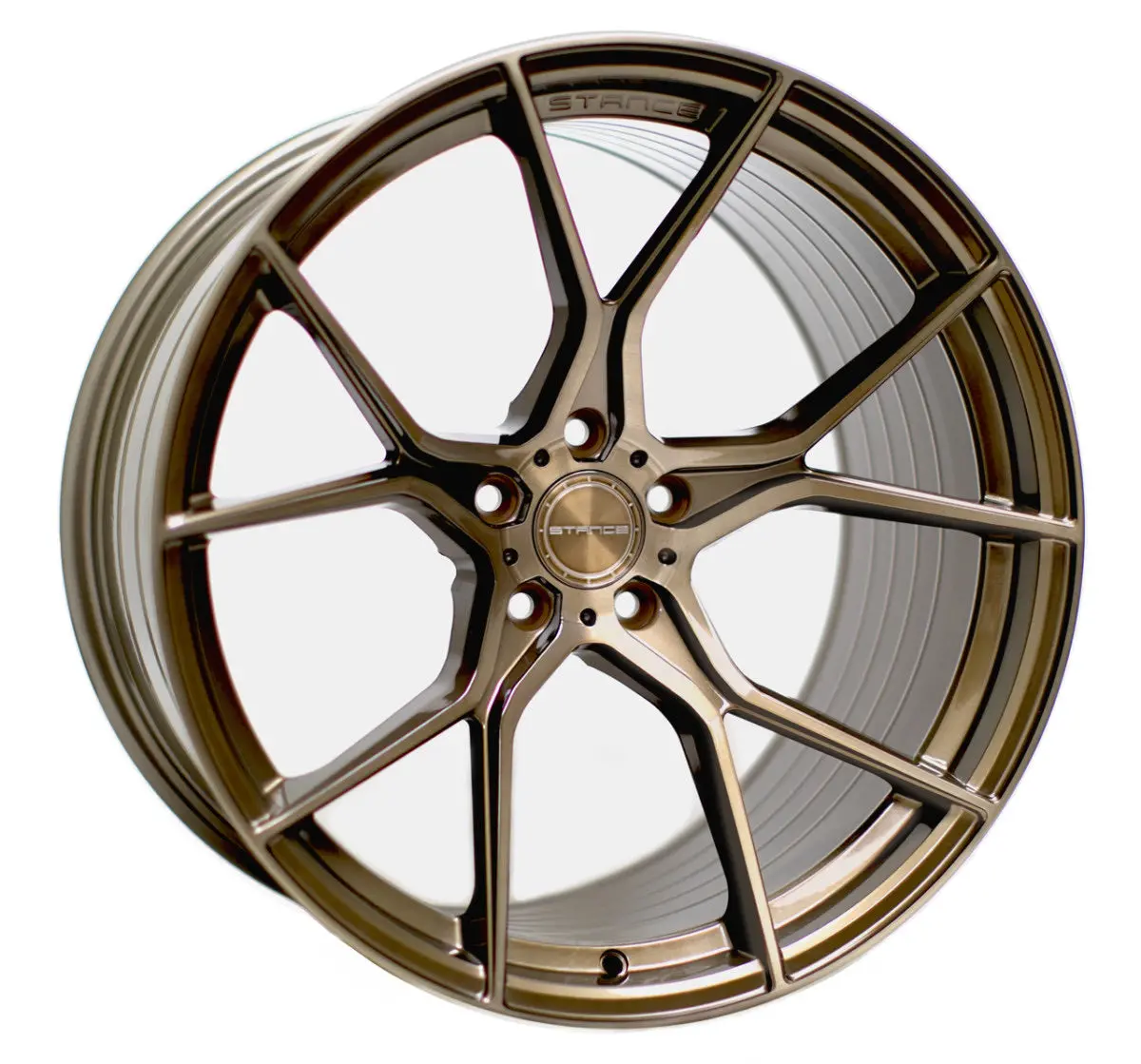 20” Stance Sf07 Brush Bronze Mustang 1