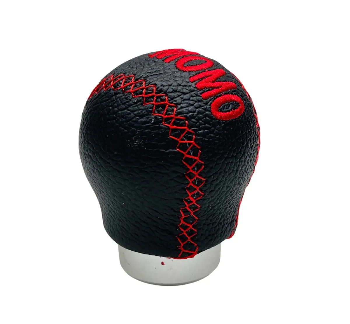Short Black With Red Stitch Gear Knob 1