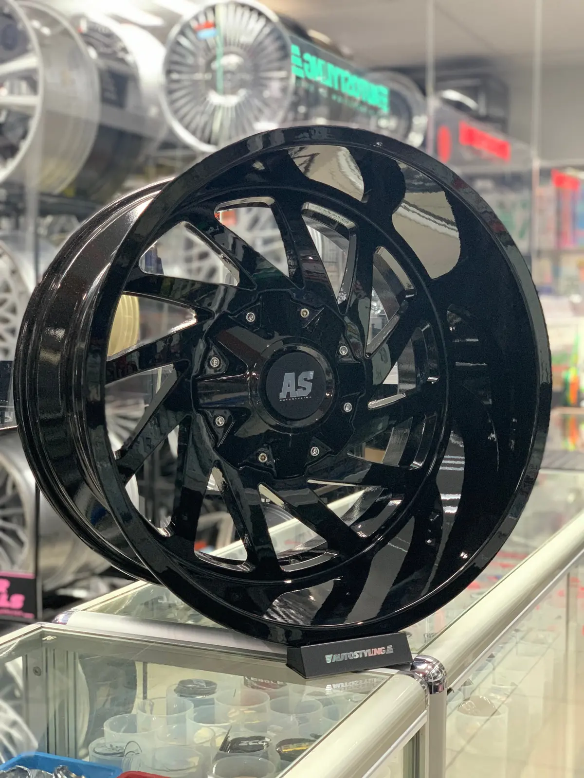 20” As-349 20X12j Gloss Black 1