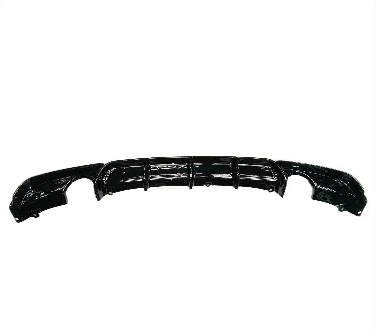 Bmw F30 Double Sided, Single Pipe Rear Diffuser Gloss Black 1