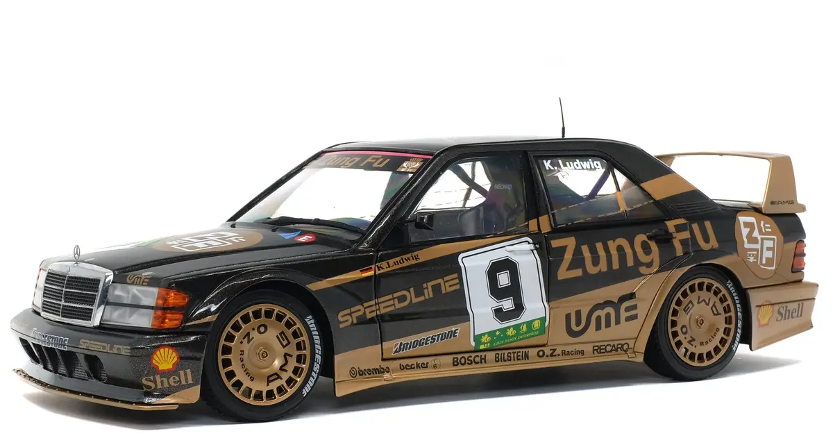 Solido 1:18 Scale Model Car Mercedes 190E Evo2 Dtm - Gp Macau 1