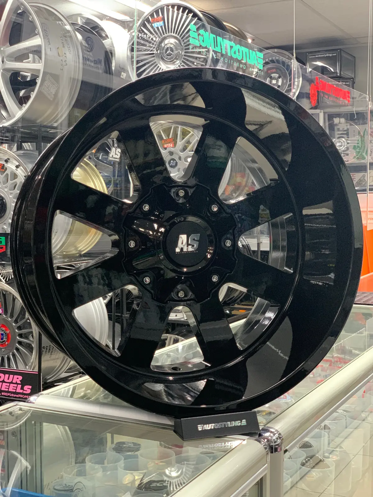 20” As-325 20X12j Gloss Black 1