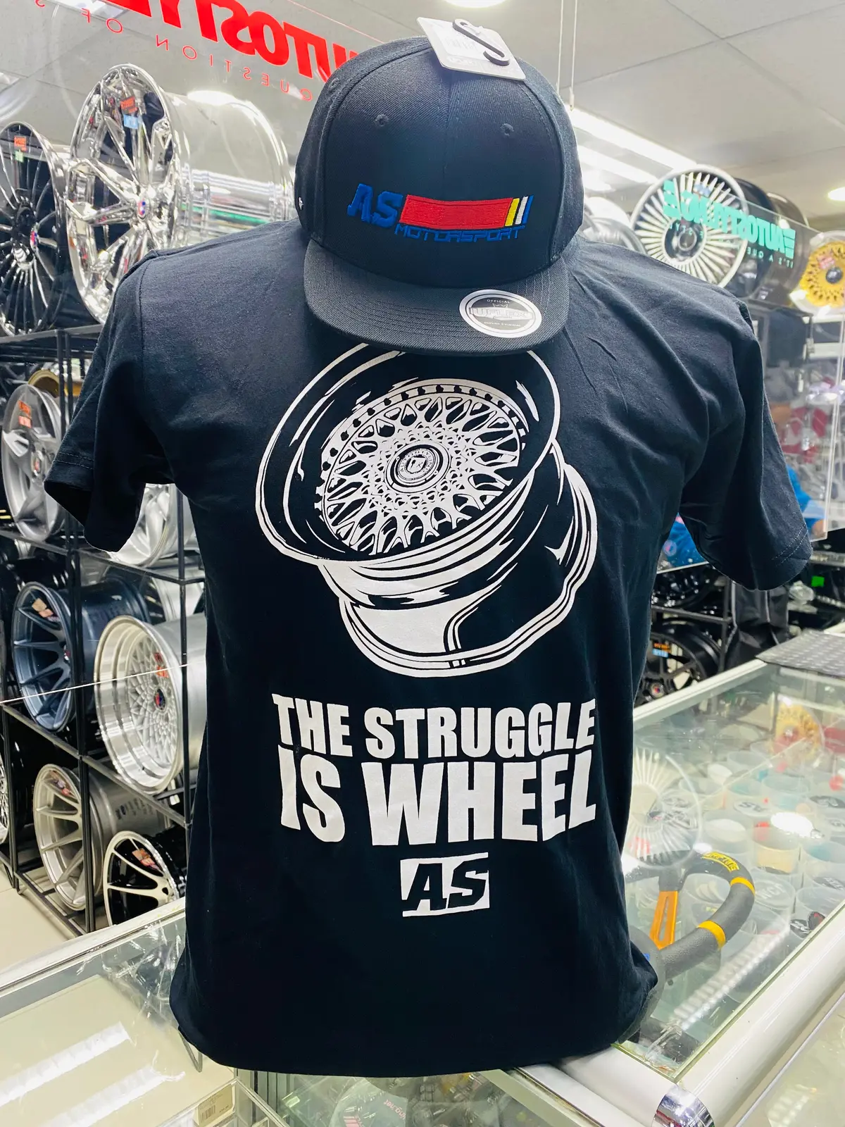 As Wheel Struggle    T-Shirt Black 1
