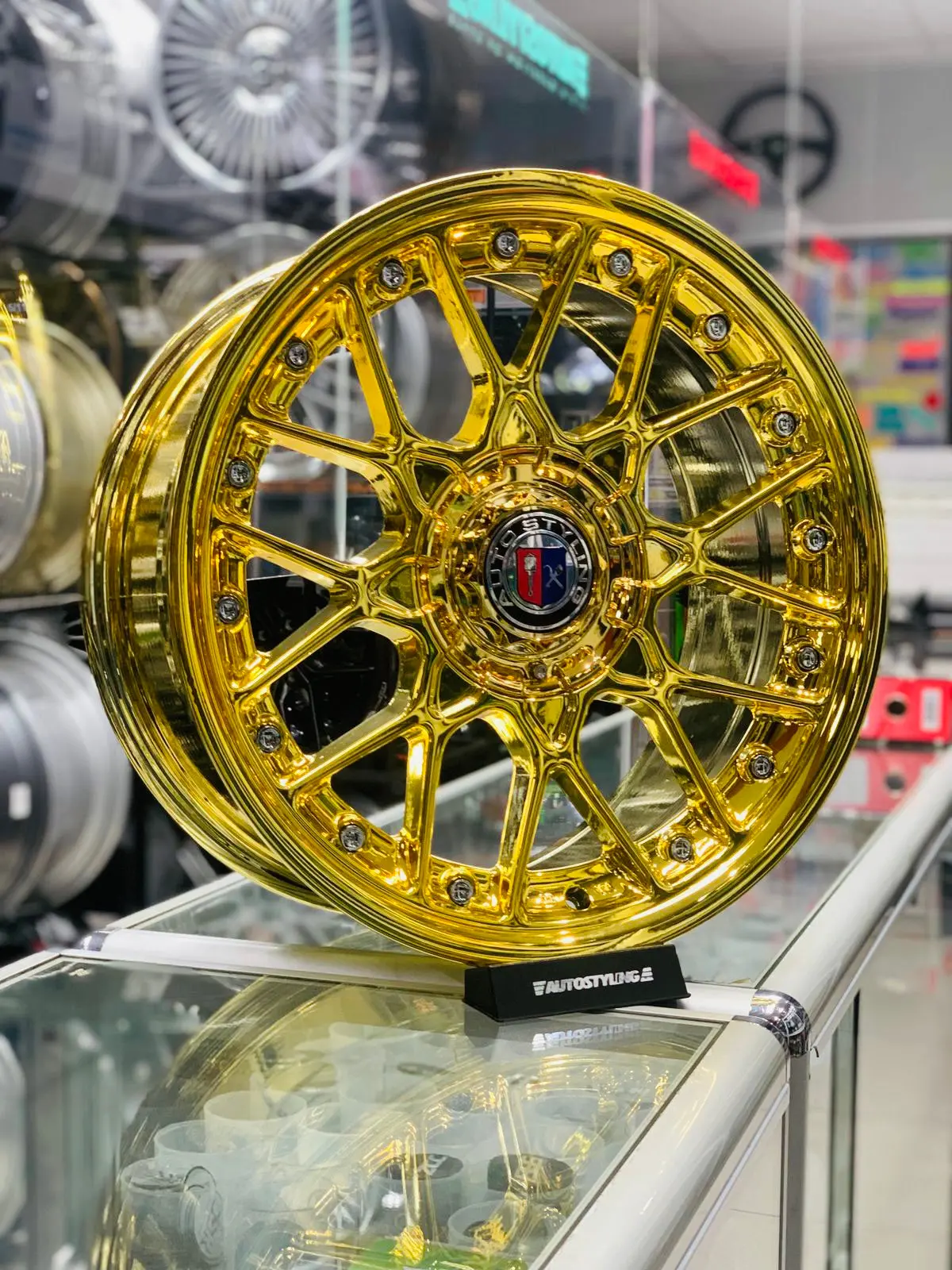 17” As-703 Bbs Gold Chrome 1