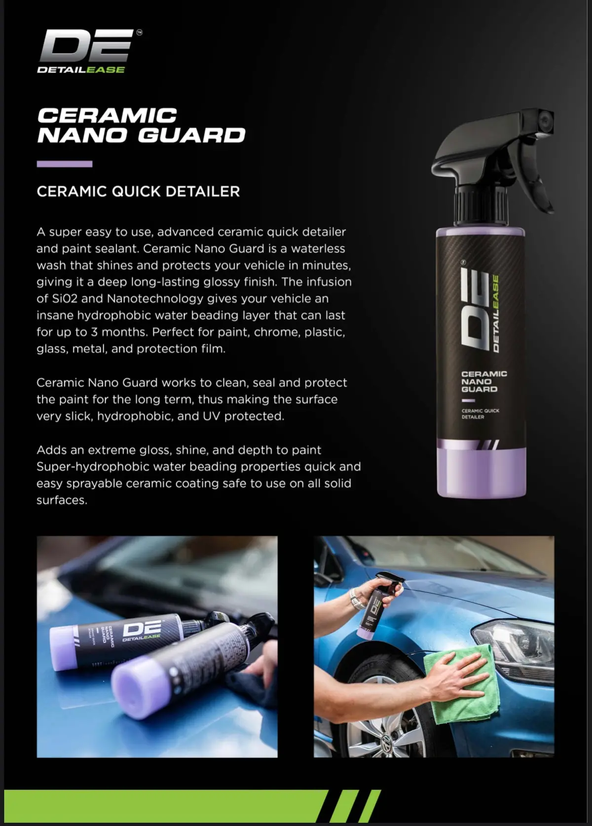 Detailease Ceramic Nano Guard Quick Detailer 2