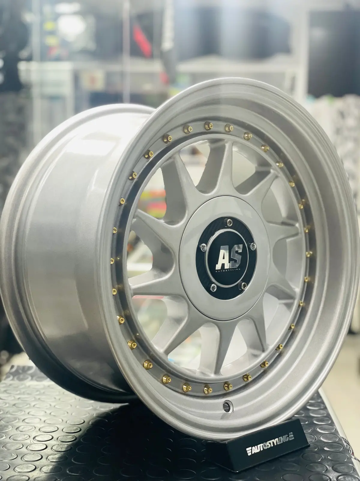 15” As-Cm128 4/100 & 4/114 Multi Pcd Silver Wheels 1