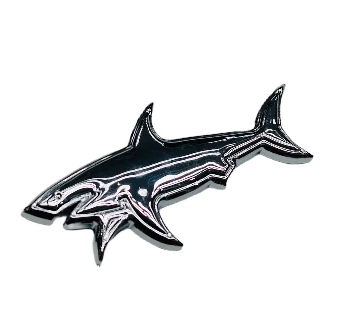 Full Chrome Shark Badge 1