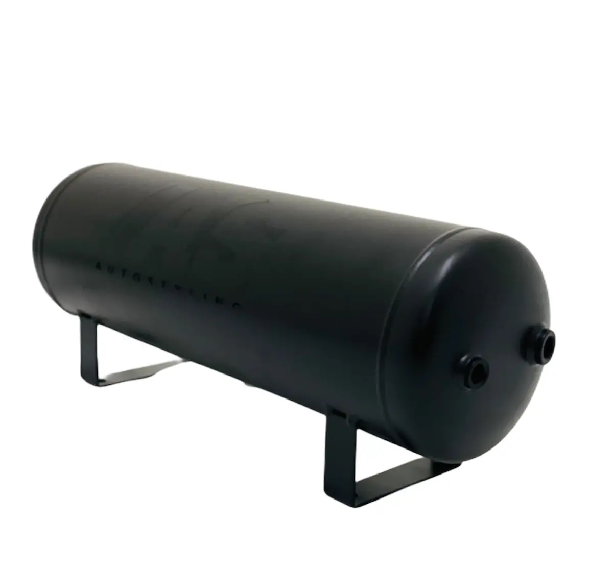2.5 Gallon Matt Black Steel Tank With Gloss Black 1