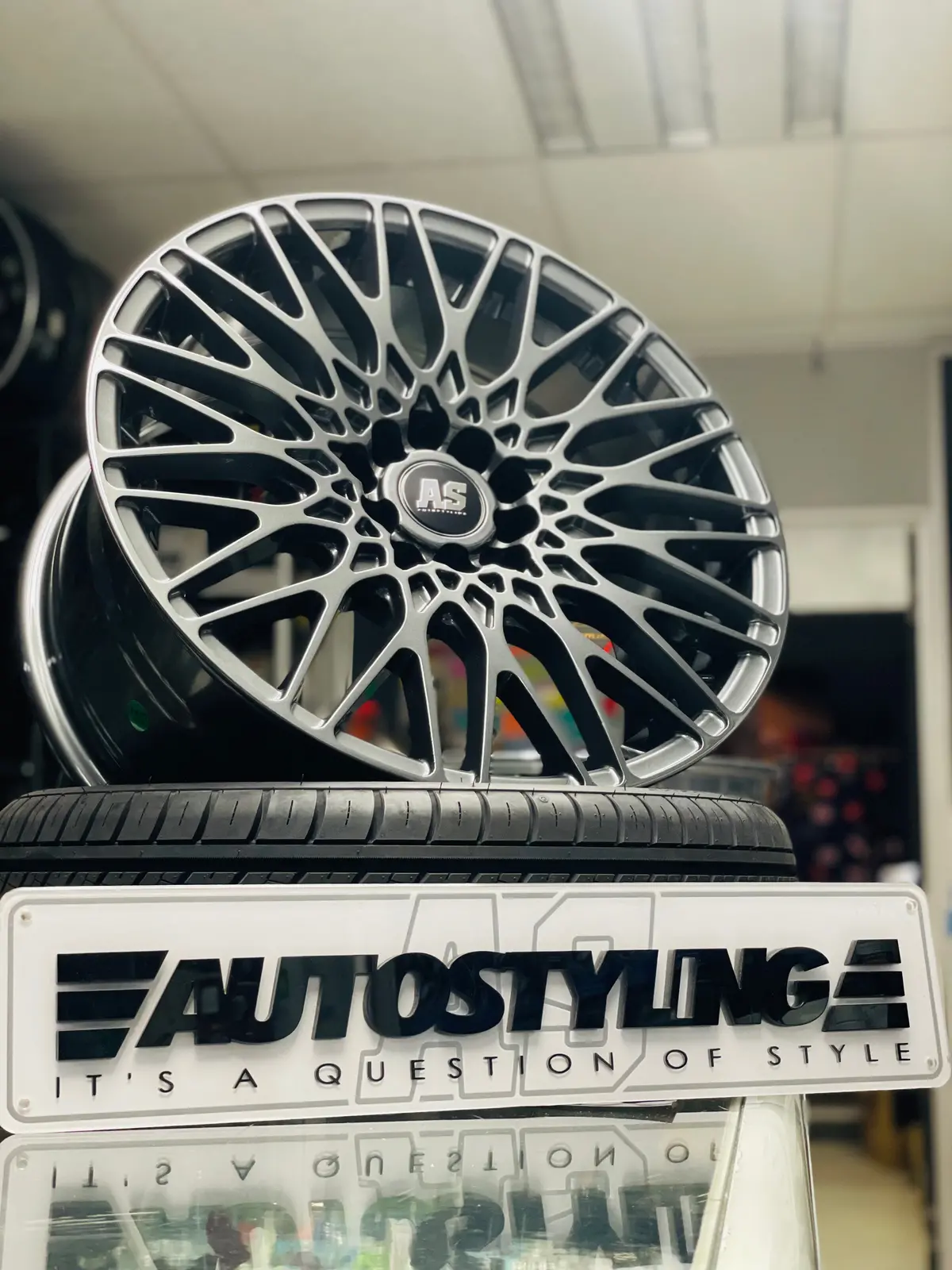 17" As-7895 5/100& 5/114 Gunmetal Wheels 1