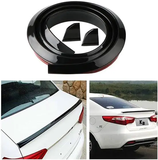 Universal Samurai Rubber Boot Spoiler Gloss Black 1