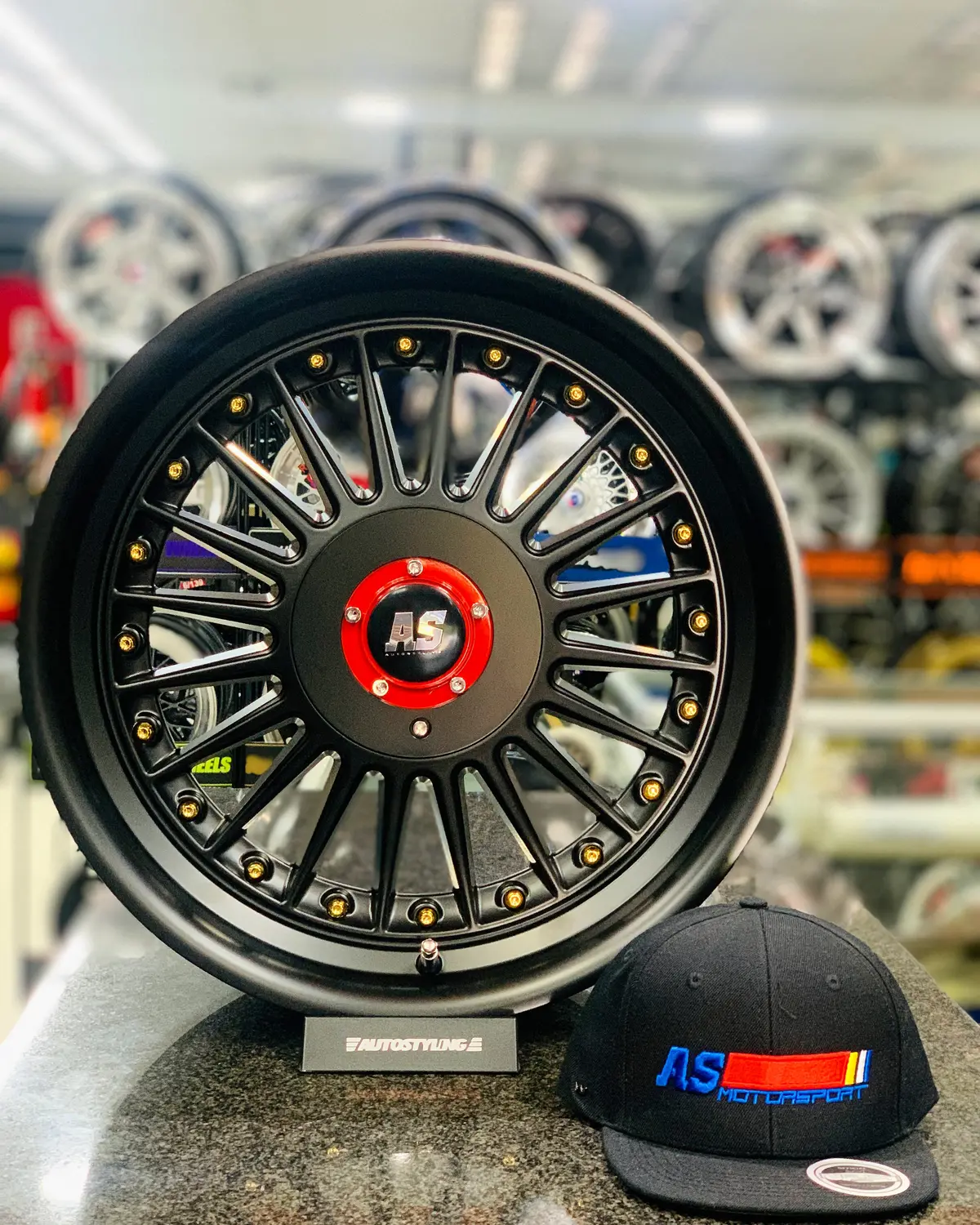 17'' As-Pina Satin Black 5X100 & 5X114 Multi Pcd Wheels 1