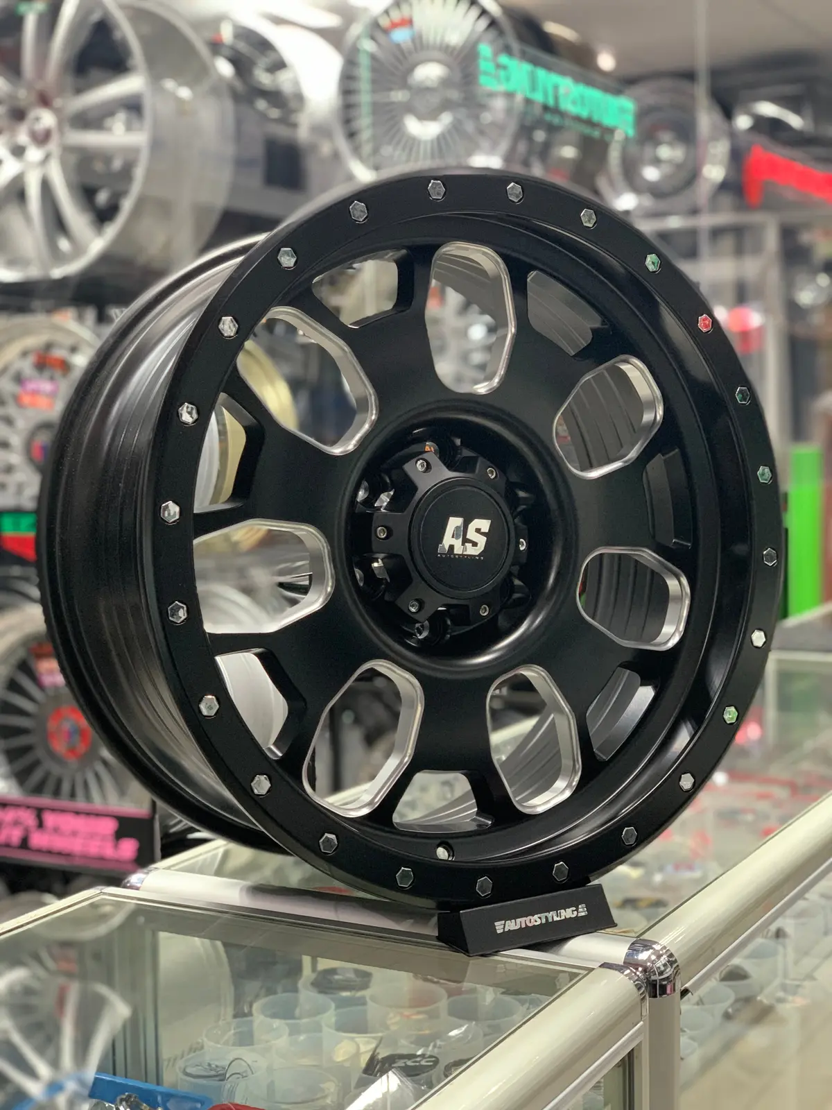 20” As-107 20X9.5 Matte Black 1