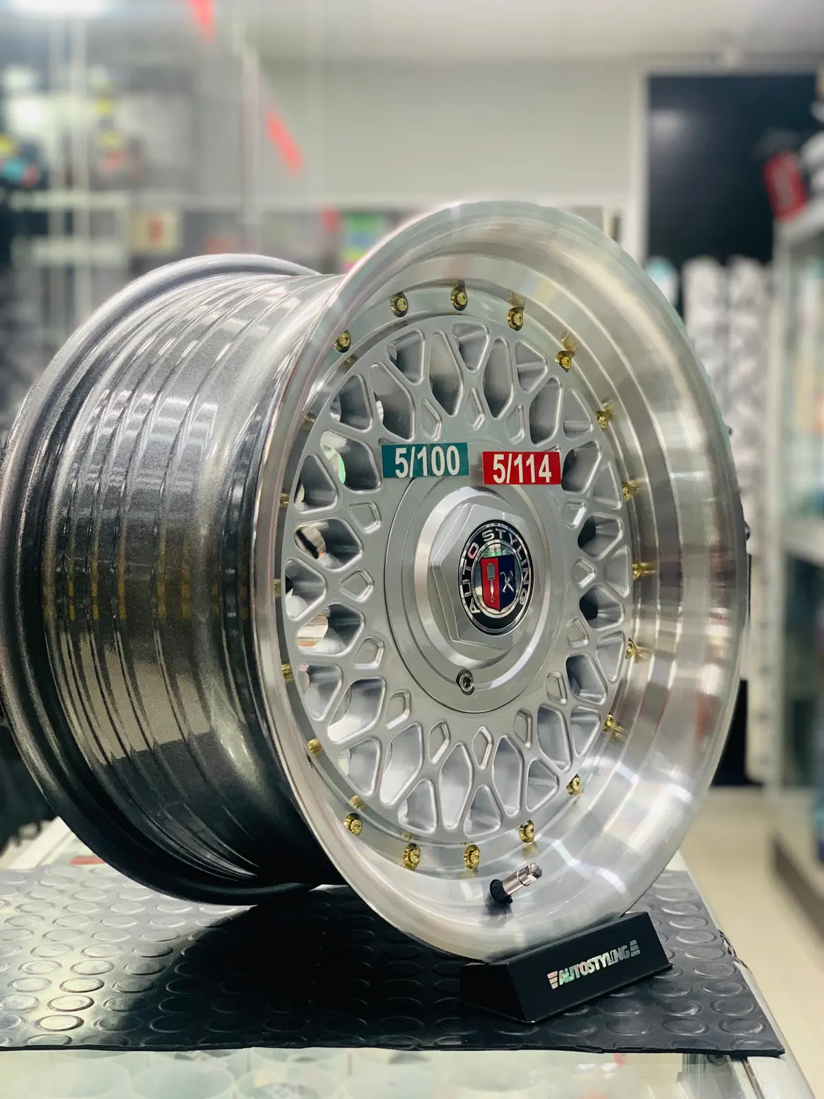 15” As- Pmesh Silver  5X100 & 5X114 Silver  Wheels 1