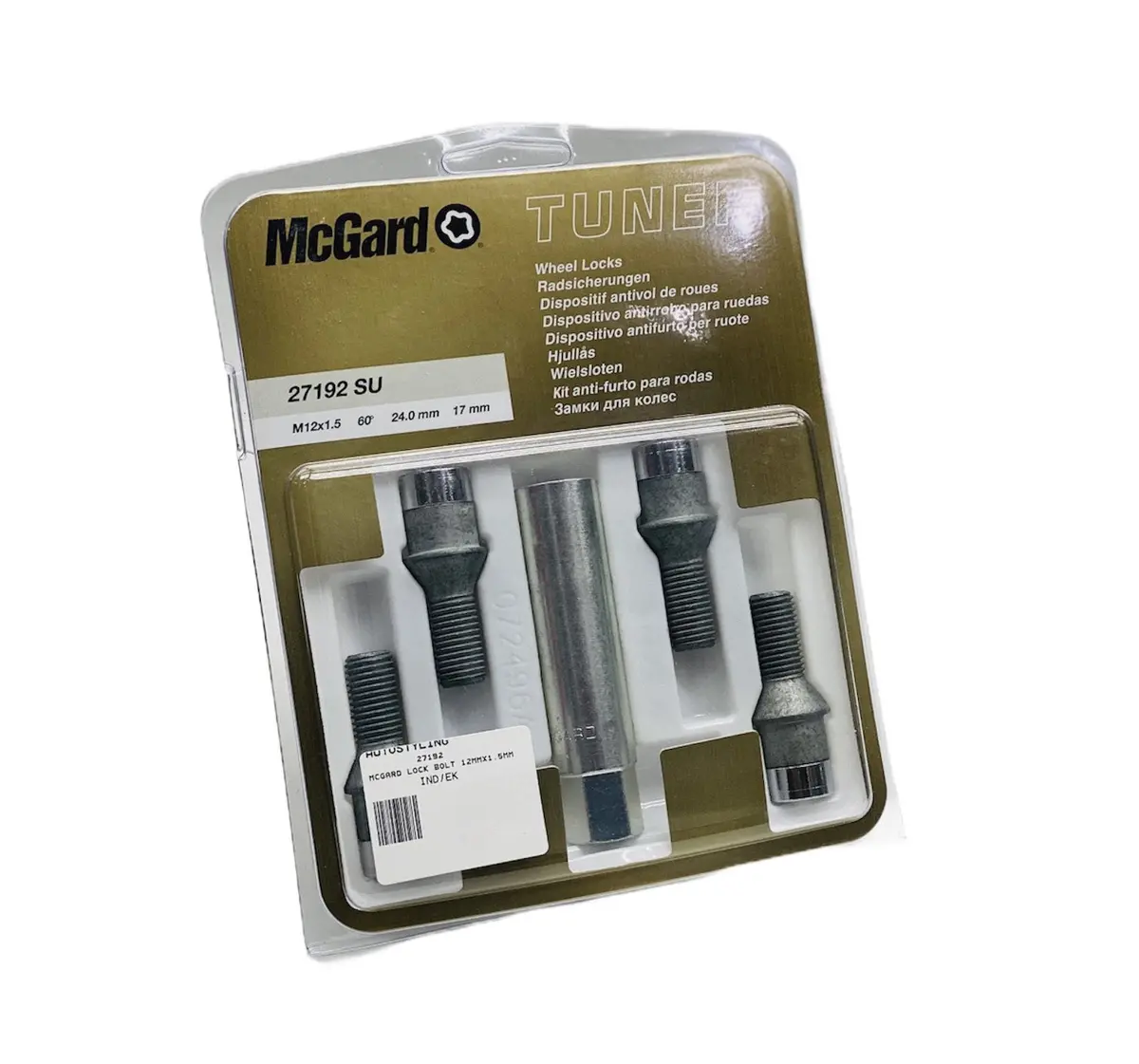 Mcguard Turner Wheel Lock Bolts 12Mm X 1.5Mm 1