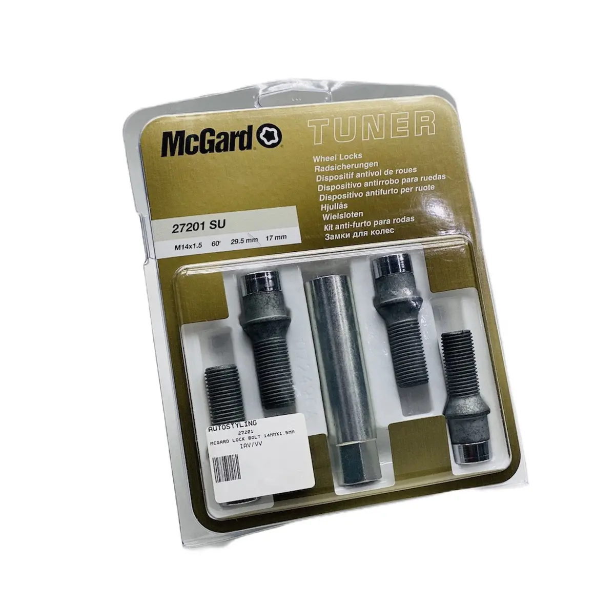 Mcguard Turner Wheel Lock Bolts 14Mm X 1.5Mm 1